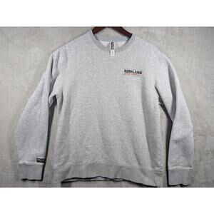 Costco Kirkland Signature Pullover Sweatshirt Grey Unisex SMALL Womens Medium
